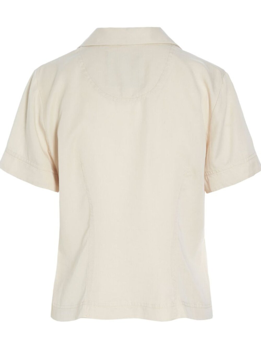 Bitte Kai Rand Tencel Linen Neutral Beige Utility Blouse With Pockets Women Xs View 3